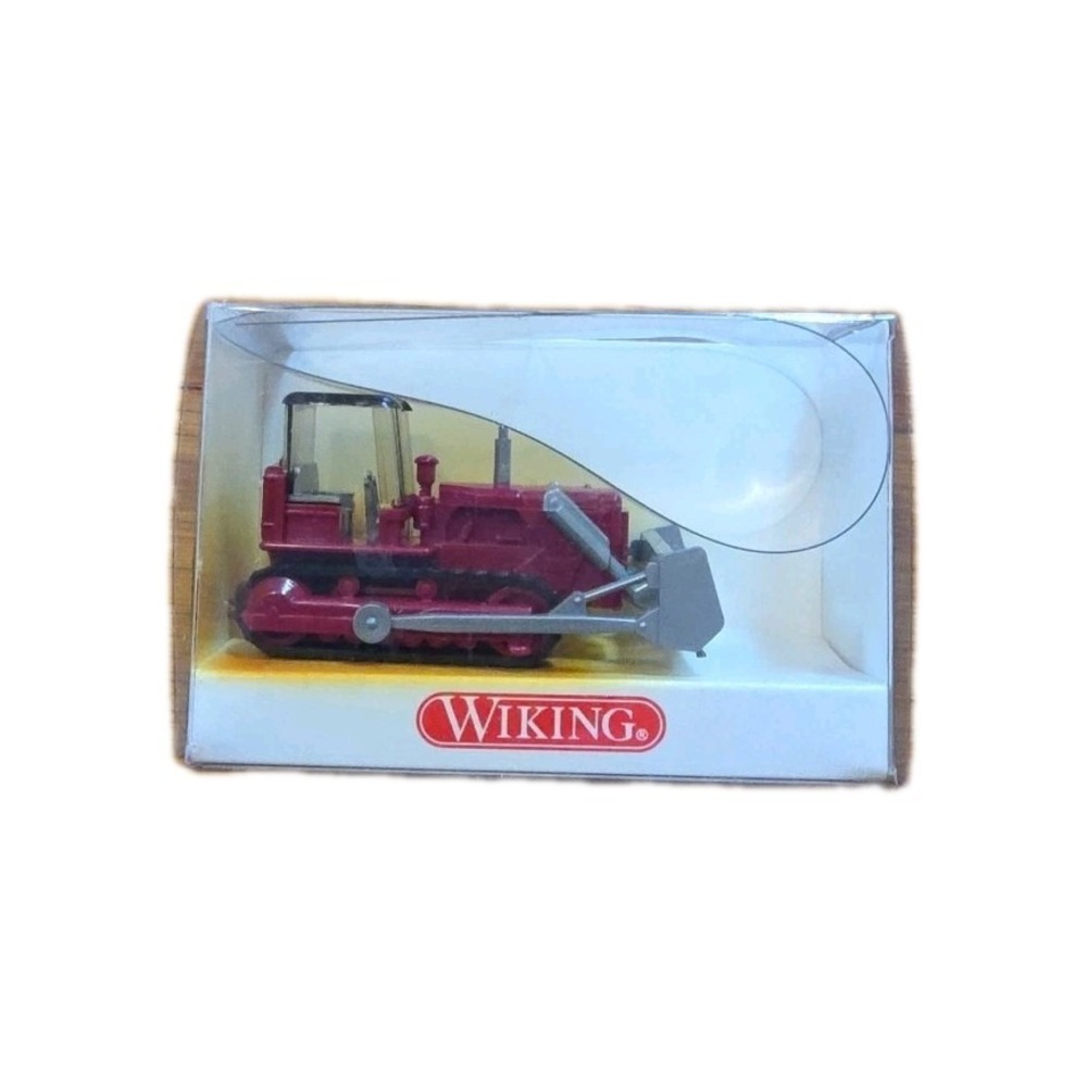Wiking Germany HO 1:87‎ 655 Bulldozer Red Vintage